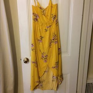 Floral, tulip wrap, maxi dress